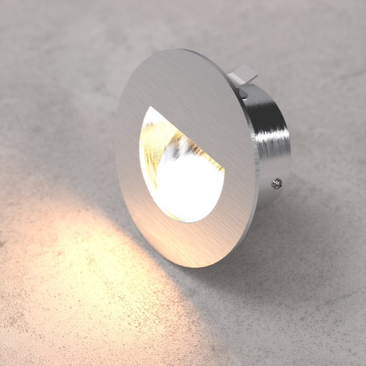 ST317R Round Stair Step Light Recessed Wall Light