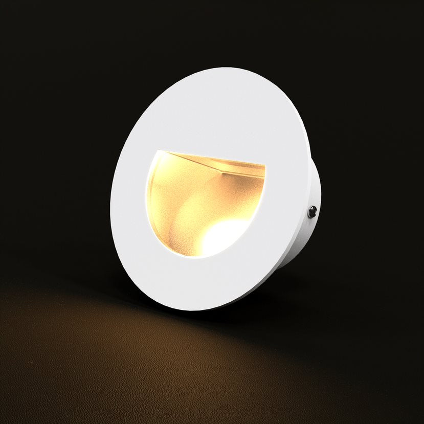 ST317R Round Stair Step Light Recessed Wall Light