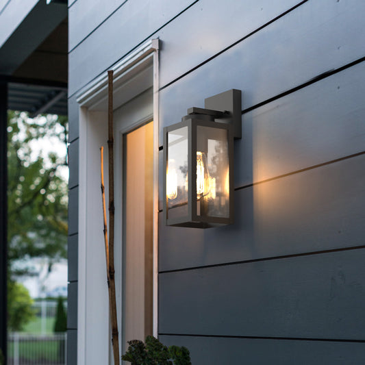 Exterior Wall Light Bruce E27 LED IP44 Matt Black