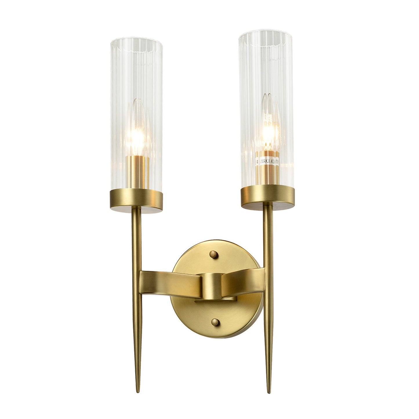 Seattle Indoor Vanity Interior Decorative Glass Crystal Bronze Brass E14 Wall Light