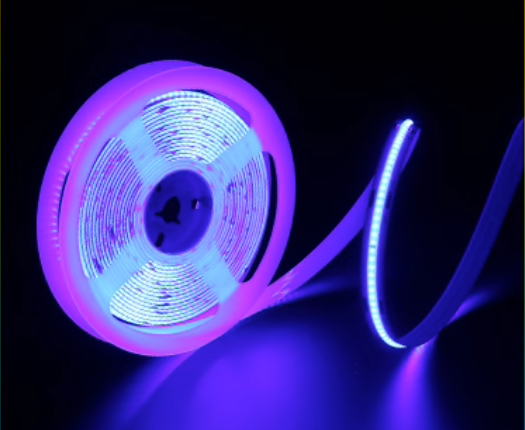 Ocean Dark Blue Color LED Strip COB True Single Static Light DC 12V