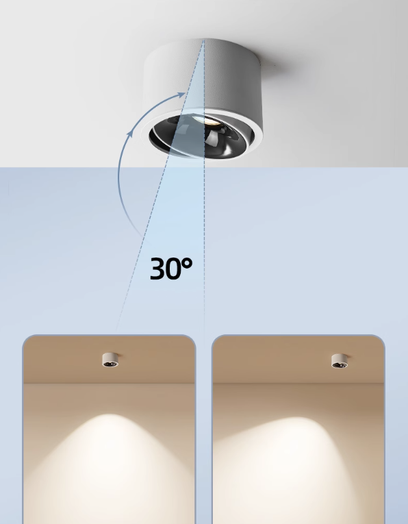 LIME LED Adjustable Tilt Surface Mounted Downlight 5W 10W 15W