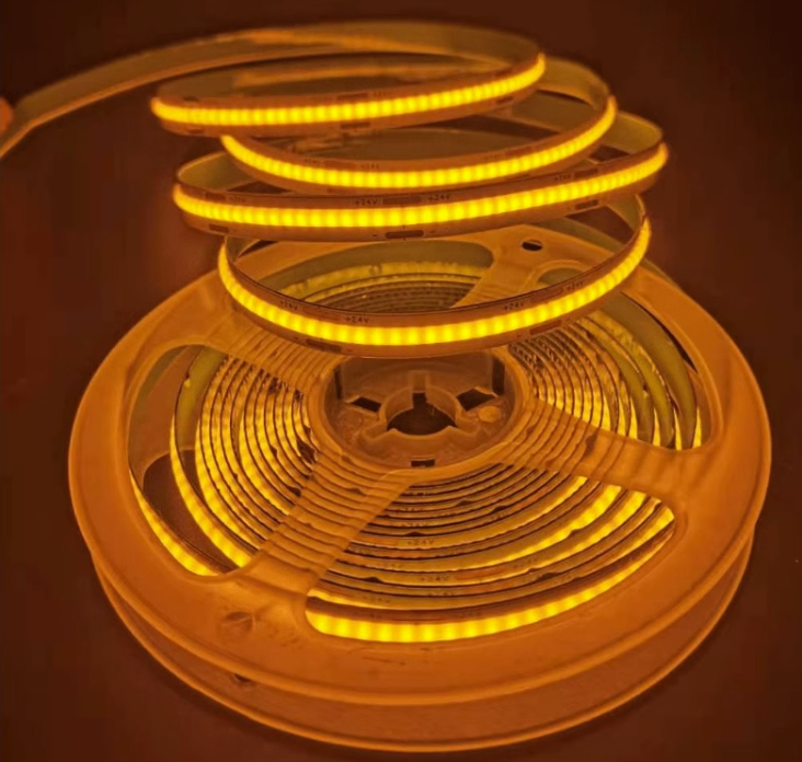 2200K Golden Color LED Strip COB True Warm Yellow Light DC 12V