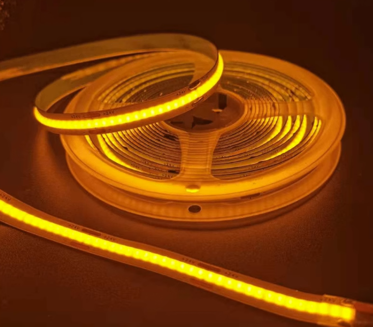 2200K Golden Color LED Strip COB True Warm Yellow Light DC 12V