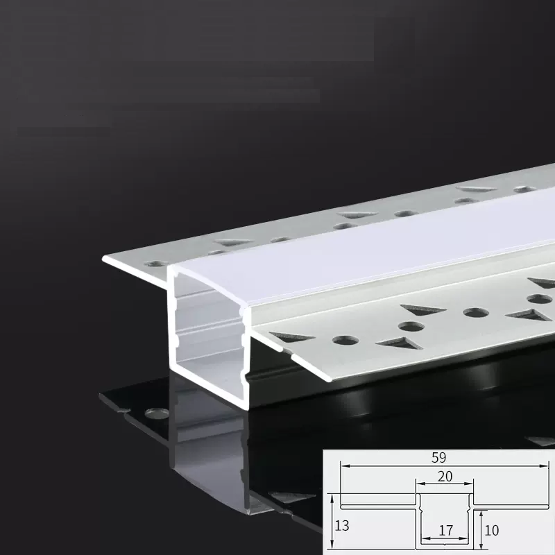 Corner Linear LED Strip Profile Extrusion Stylish Wall Corner Edge Light