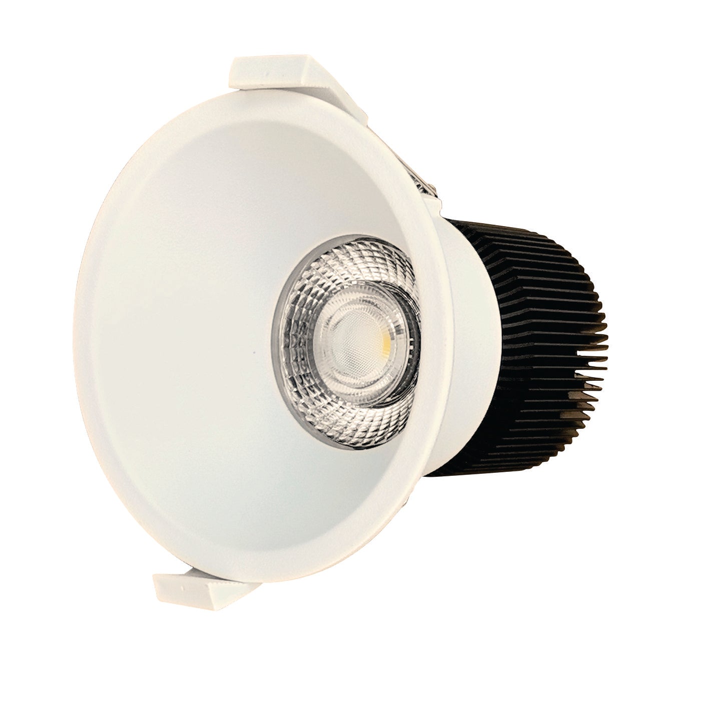 Jaguar 10W 1100lm Deep Baffle Recessed LED Downlight TriColor Dimmabl