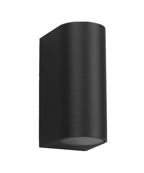 Exterior Wall Light Hano Up Down Spot 2xGU10 Matt Black IP44