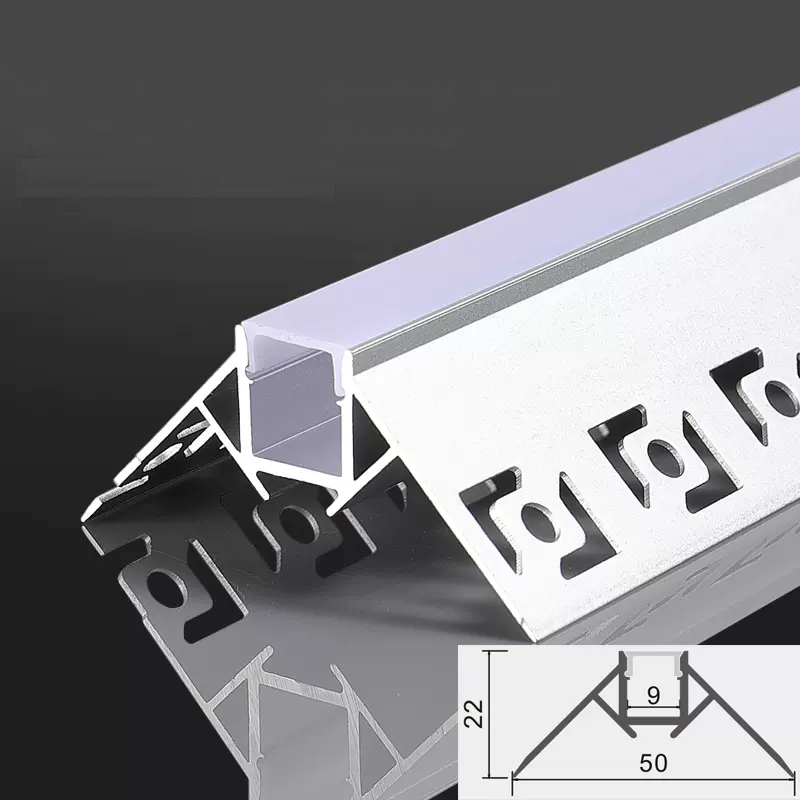 Corner Led Trim Corner Linear LED Strip Profile Extrusion Stylish Wall Corner Edge Lig ...