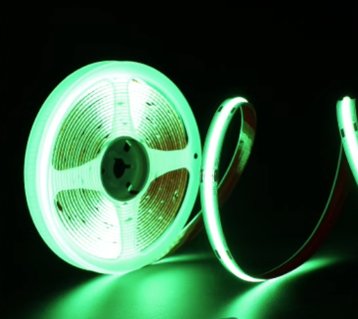 Green Color LED Strip COB True Single Static Light DC 12V