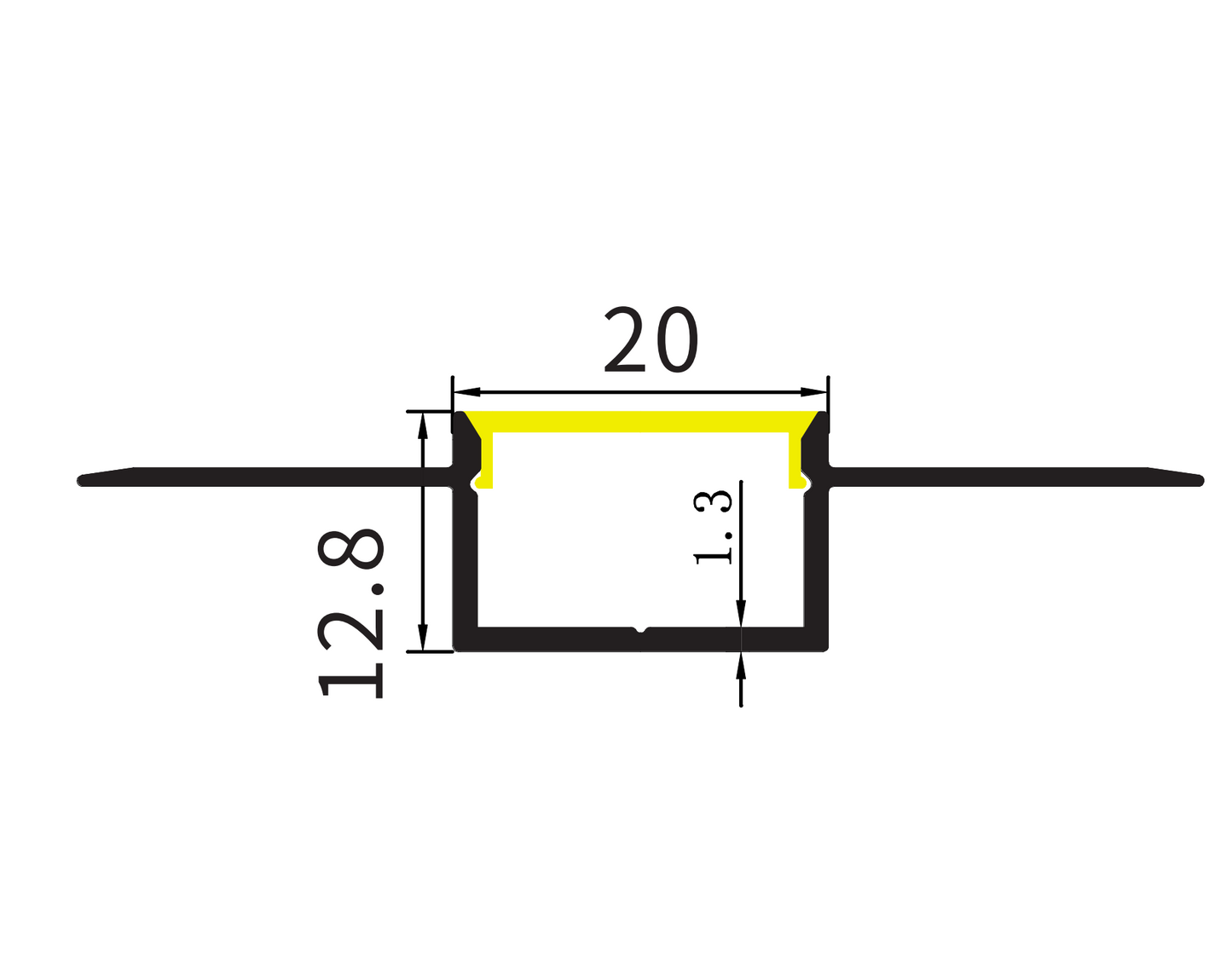 Corner Linear LED Strip Profile Extrusion Stylish Wall Corner Edge Light