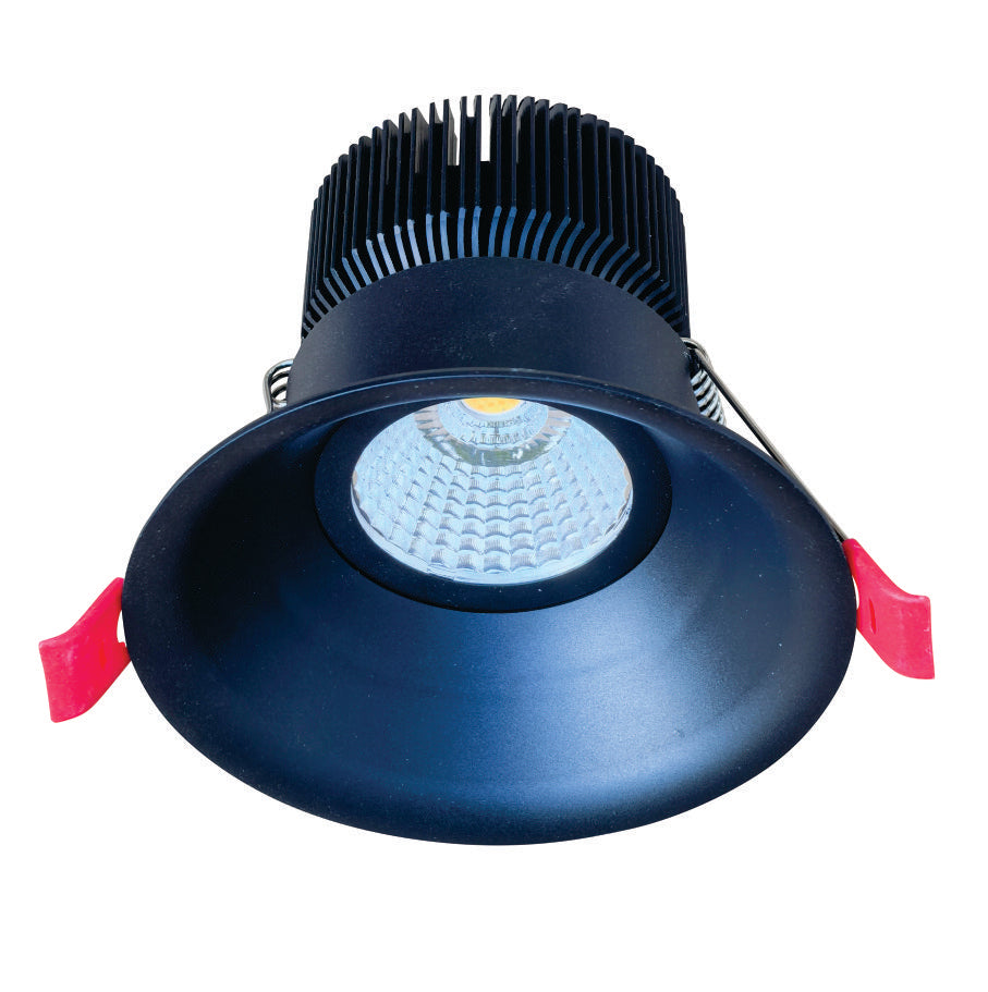 Cheetah 13W 1300lm Deep Baffle Recessed LED Downlight Tri-Color Dimmable White