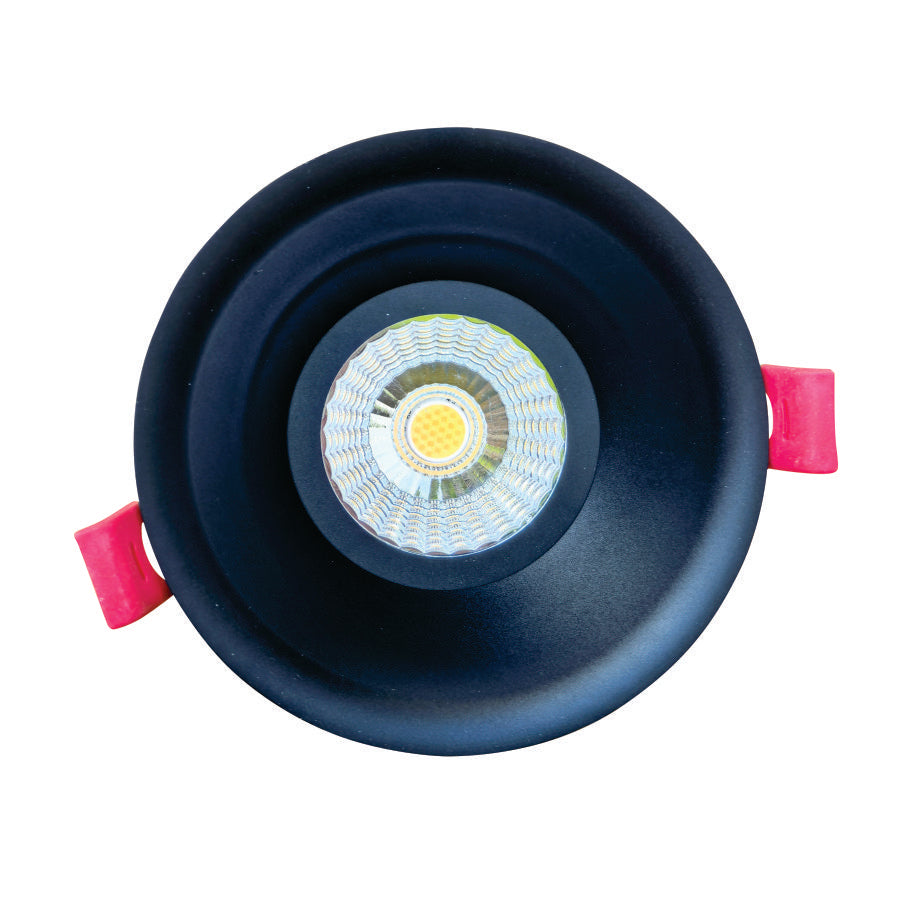 Cheetah 13W 1300lm Deep Baffle Recessed LED Downlight Tri-Color Dimmable White