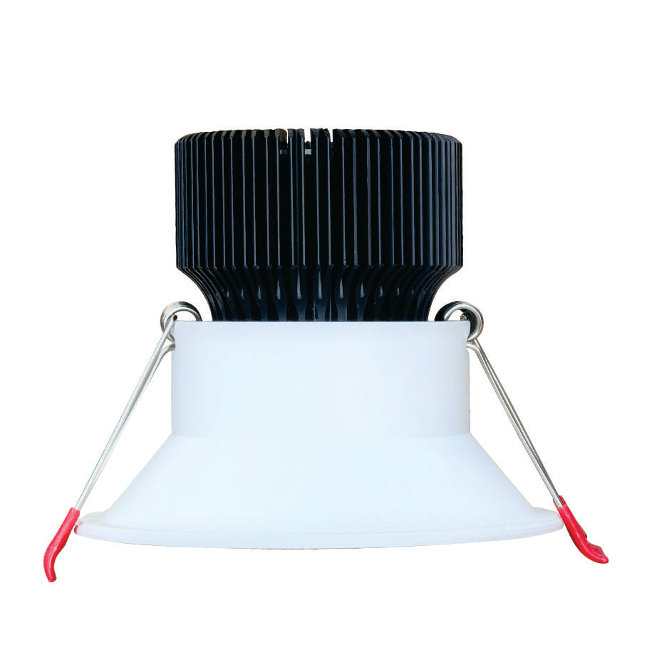 Cheetah 13W 1300lm Deep Baffle Recessed LED Downlight Tri-Color Dimmable White