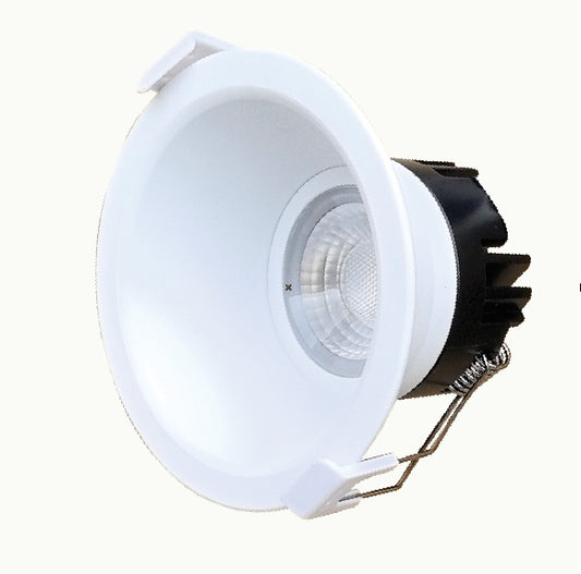 Jaguar 10W 1100lm Deep Baffle Recessed LED Downlight Tri-Color Dimmable White