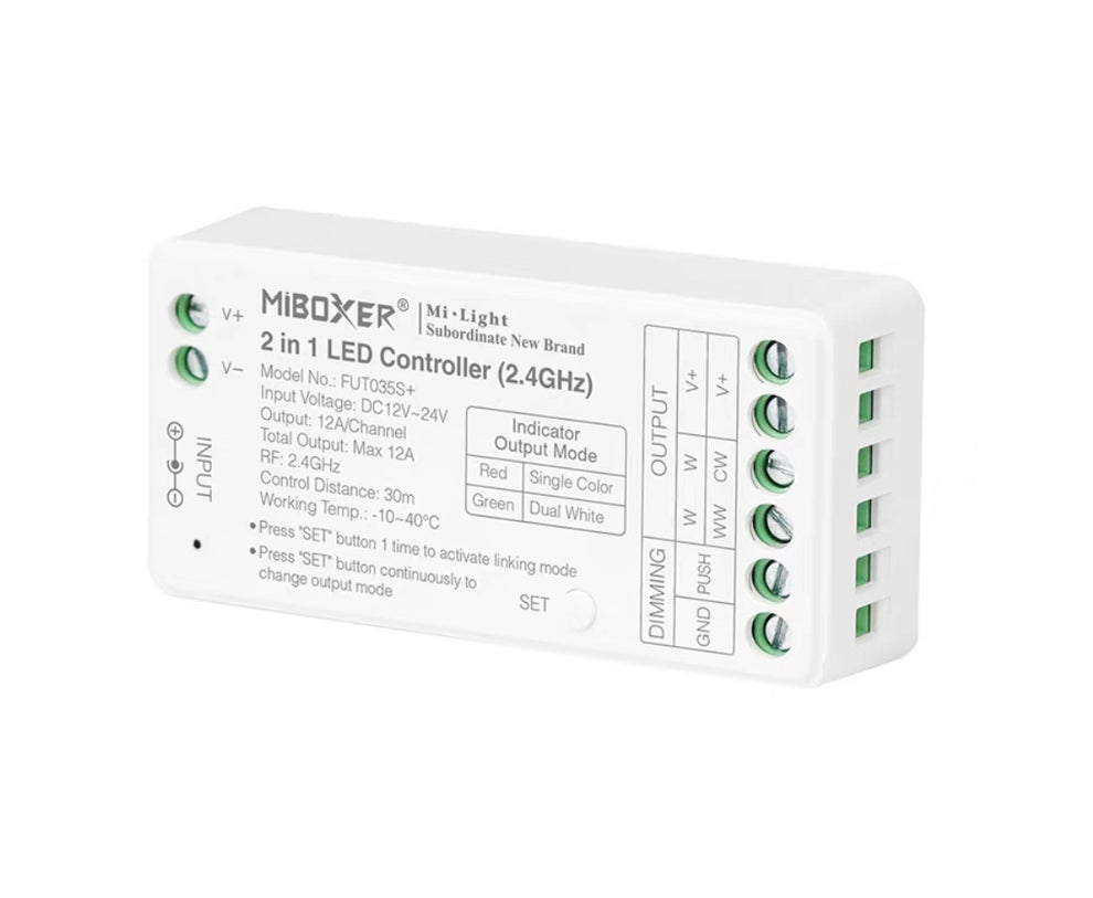 Low Voltage Controller For LED Strip WiFi Dimming CCT Changing On/Off